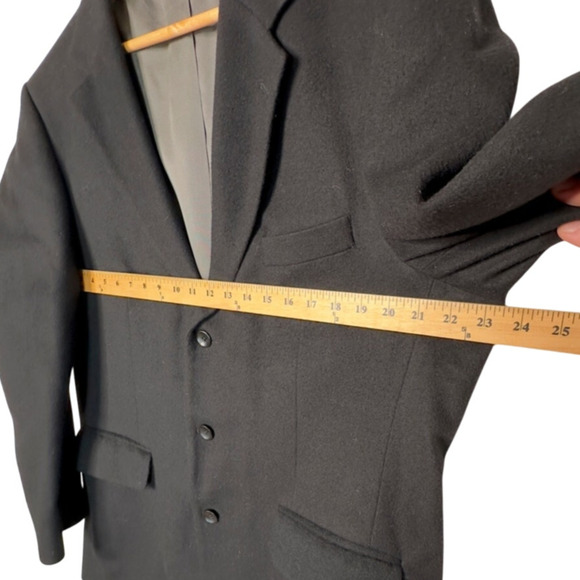 Huckberry 44R 100% Cashmere Blazer $750 Black Luxury Sport Coat Jacket Black - Picture 8 of 10
